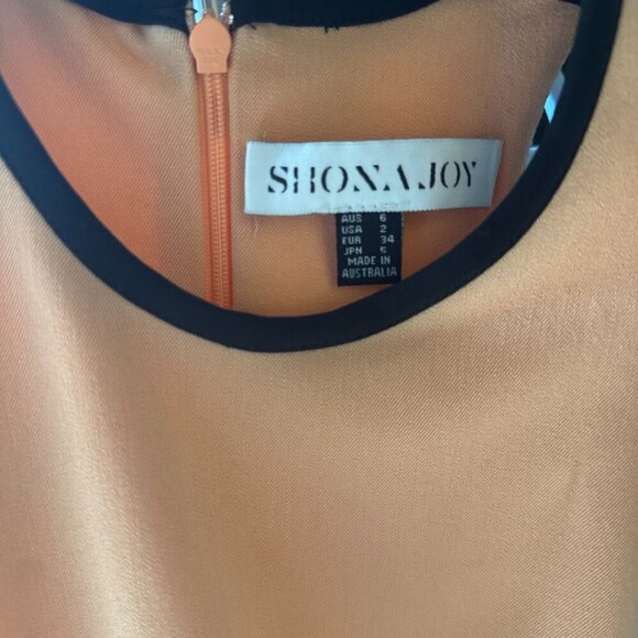 NWT Shona Joy New Wave X- Over Bodycon Dress Aqua/Multi - AUS 6/US 2 - Picture 4 of 7